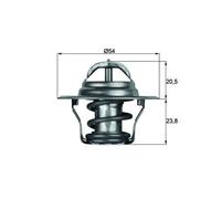 Termostato Incl. Guarnizione per Audi VW 1,6 1,8T 20V S3 MAHLE Behr
