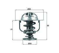 MAHLE TX 177 82D Termostato, refrigerante per HYUNDAI,KIA,TOYOTA