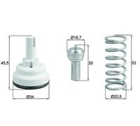 MAHLE TX 182 87D Termostato, refrigerante per VW