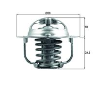 MAHLE ORIGINAL TX 208 91D Termostato motore