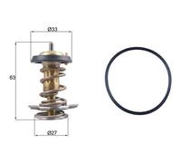 Termostato TX 264 82D MAHLE per IVECO FIAT