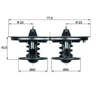 MAHLE ORIGINAL TX 32 85D Termostato motore