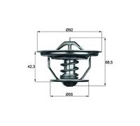 MAHLE TX 35 79 Termostato, refrigerante per NEOPLAN,SCANIA