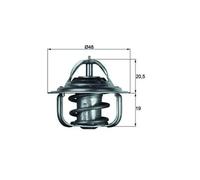 Termostato, refrigerante MAHLE TX 5 88D