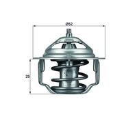 MAHLE TX 64 88 Termostato, refrigerante per CHRYSLER,CITROËN,DAIHATSU,GREAT WALL