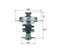 MAHLE TX 67 83D Termostato, refrigerante per CITROËN,FIAT,FSO,HYUNDAI,LADA,LANCI