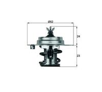 MAHLE TX 7 88D S Termostato, refrigerante per CATERHAM,CHRYSLER,DAIHATSU,FORD,FS