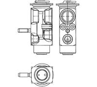 Valvola di espansione, impianto di climatizzazione MAHLE AVE 114 000P