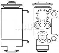 MAHLE Valvola Espansione Aria Condizionata R 134a per BMW 1er E87 E81 X3 F25 E91
