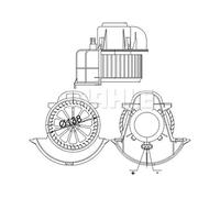 Mahle Original Ventilatore abitacolo AB 113 000S adatto per Audi Q7 (4LB)