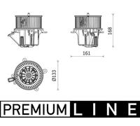 MAHLE Ventilatore abitacolo AB282000P | Compatibile con: PORSCHE PANAMERA