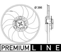 MAHLE Ventola Raffreddamento Del Motore Adatto A per Opel Corsa D Adam Cff 399
