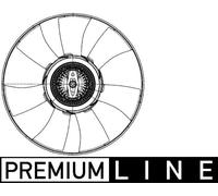 MAHLE Ventola Raffreddamento Del Motore Adatto per VW Crafter 30-35 Bus Cff 501