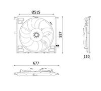 MAHLE ORIGINAL CFF 633 000P Ventola radiatore
