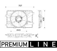 MAHLE CFF 664 000P Ventola radiatore