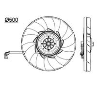 MAHLE Ventola Raffreddamento Motore Adatta Per Land Rover Range CFF 475 000P