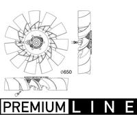 MAHLE Ventola Raffreddamento Motore Per Audi A6 Avant A7 Sportback CFF 507 000P