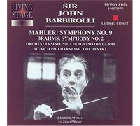 Mahler/Johannes Brahms/Sir John Barbirolli - Symphony No. 9/Symphony No. 2