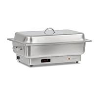 Mahlzeit Chafing dish elettrico in acciaio inox per GN 1/1 | 9 litri | fino a 80°C con display | scaldavivande, scalda buffet | scaldavivande elettrico per buffet, catering, gastronomia e feste