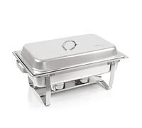 Mahlzeit Chafing Dish | in acciaio inox isotermica contenitore | | scaldavivande elettrico Calore contenitore | scaldavivande per Cate anello, Buffet e party, argento, (1x 1/2 GN + 2x 1/4 GN)
