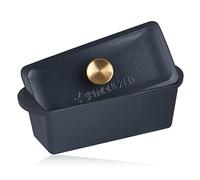 Mahlzeit Teglia in ghisa smaltata con coperchio | 3 litri | Blue Berry | adatta al forno a induzione | doppia teglia per anatra grande | casseruola smaltata | casseruola per cottura a induzione