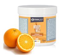 Mahlzeit Woody Wax Orange Cura del legno in cera d'api per taglieri, 250 ml, 100% naturale, cera per legno per taglieri, piani di lavoro, utensili da cucina, balsamo per legno per taglieri