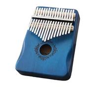 Mahogany Kalimba 17 Key Thumb PianoExquisite Marimba Musical Good Accessory Thumb Piano(Blue)