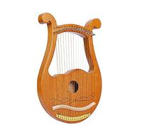 Mahogany Solid Wood Lyre Harp, 10/16/19 String Style Style Style Strumento di arpa con chiave di tuning, scelte, regalo migliore per bambini adulti (Color : 16Strings A)