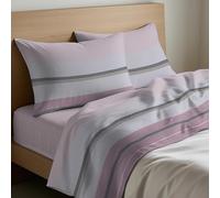 Mahome Set Lenzuola Piazza e Mezzo Cotone 100% Puro Italiano Morbido - Completo Letto Piazza e Mezzo Lenzuolo Sopra 180x300, Lenzuolo con Angoli Sotto 120x200+H25, 1 Federa 50x80 - Made in Italy