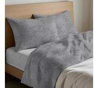 Mahome Set Lenzuola Piazza e Mezzo Cotone 100% Puro Italiano Morbido - Completo Letto Piazza e Mezzo Lenzuolo Sopra 180x300, Lenzuolo con Angoli Sotto 120x200+H25, 1 Federa 50x80 - Made in Italy