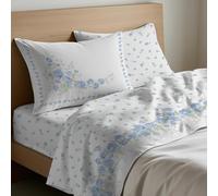Mahome Set Lenzuola Piazza e Mezzo Cotone 100% Puro Italiano Morbido - Completo Letto Piazza e Mezzo Lenzuolo Sopra 180x300, Lenzuolo con Angoli Sotto 120x200+H25, 1 Federa 50x80 - Made in Italy