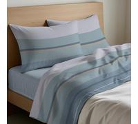 Mahome Set Lenzuola Piazza e Mezzo Cotone 100% Puro Italiano Morbido - Completo Letto Piazza e Mezzo Lenzuolo Sopra 180x300, Lenzuolo con Angoli Sotto 120x200+H25, 1 Federa 50x80 - Made in Italy