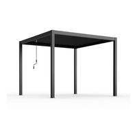 MAHONEY - pergola bioclimatica in alluminio 3x4 con doppia lamella a movimentazione manuale
