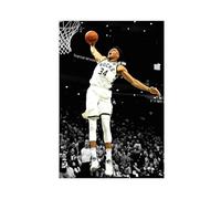 MAHWER Giannis Antetokounmpo - Poster su tela, motivo: giocatore di basket, decorazione artistica da parete per soggiorno, camera da letto, senza cornice, 30 x 45 cm
