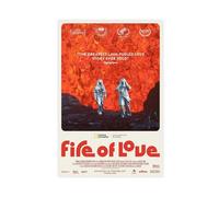 MAHWER Poster di film documentario Fire Of Love, decorazione artistica da parete per soggiorno, camera da letto, decorazione artistica da parete, senza cornice, 40 x 60 cm