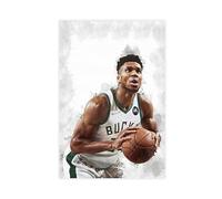 MAHWER Poster su tela con Giannis Antetokounmpo, giocatore di basket, decorazione per camera da letto, sport, ufficio, stanza, regalo, senza cornice, 40 x 60 cm