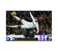 MAHWER Poster su tela, motivo: giocatore di calcio, con Cristiano Ronaldo, decorazione artistica da parete per soggiorno e camera da letto, senza cornice, 30 x 45 cm