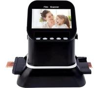MAHWER Scanner per pellicole, alta risoluzione 120, schermo LCD 1080P, convertitore digitale per pellicole, supporta 35 mm, 135, 126, 127 e diapositive, nero