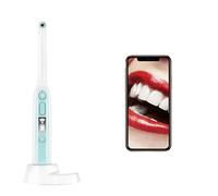 MAHWTF Telecamera Orale Dentale, Endoscopio Intraorale Wireless Endoscopio Orale 8 Rilevatore Impermeabile LED Regolabile Bocca Dentale per iOS/Androide/Tablet
