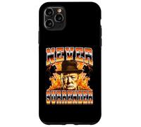 Mai arrendersi Winston Churchill in stile Bootleg britannico degli anni '90 Custodia per iPhone 11 Pro Max