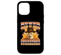 Mai arrendersi Winston Churchill in stile Bootleg britannico degli anni '90 Custodia per iPhone 12/12 Pro