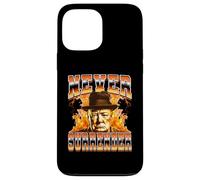 Mai arrendersi Winston Churchill in stile Bootleg britannico degli anni '90 Custodia per iPhone 13 Pro Max