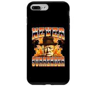Mai arrendersi Winston Churchill in stile Bootleg britannico degli anni '90 Custodia per iPhone 7 Plus/8 Plus