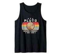 Mai dimenticare Plutone Camicia. Stile retrò Divertente Spazio, Scienza Canotta