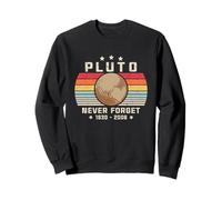 Mai dimenticare Plutone Camicia. Stile retrò Divertente Spazio, Scienza Felpa