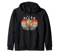 Mai dimenticare Plutone Camicia. Stile retrò Divertente Spazio, Scienza Felpa con Cappuccio
