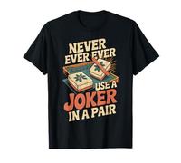 Mai e Poi mai Usare Un Joker in Un Paio di Divertenti Camicie Mahjong Maglietta