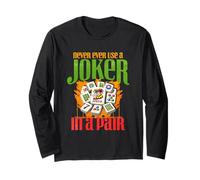 Mai e Poi mai Usare Un Joker in Un Paio Mahjong Maglia a Manica
