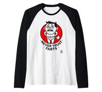 Mai Fidarsi Dei Peti - Design Umoristico Maglia con Maniche Raglan