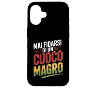 mai fidarsi di un cuoco magro regalo divertente Custodia per iPhone 16